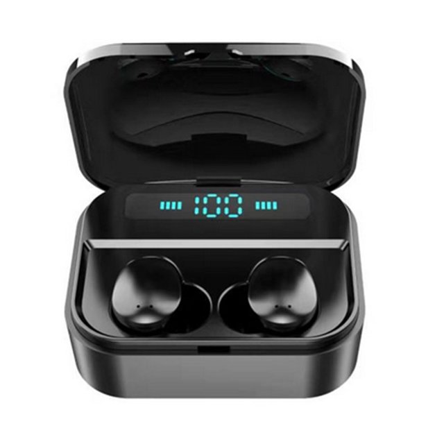 Auriculares inalámbricos Bluetooth 5.0 con estuche de carga inalámbrico Auriculares estéreo TWS a prueba de agua Auriculares intrauditivos Sonido premium con graves profundos Fokelyi 2033171-1