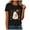 Black, variant on mgoYE Halloween Tshirts Women Funny Novelty Graphic Halloween Holiday Tshirt Short Sleeve Tshirt Women's T Shirt(Red,M)