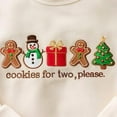 thumbnail image 2 of Christmas Cookies For Two Please Pregnancy Announcement Christmas Embroidered Sweatshirt, Pregnancy Reveal Sweater,Maternity Christmas Shirt, 2 of 5