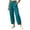 *Sky Blue, variant on VBVC Women's Elastic Waist Curved Hem Pants , Casual Stretchy Joggers For Women , Ladies' Wide Leg Trousers with Pockets, S-2XL
