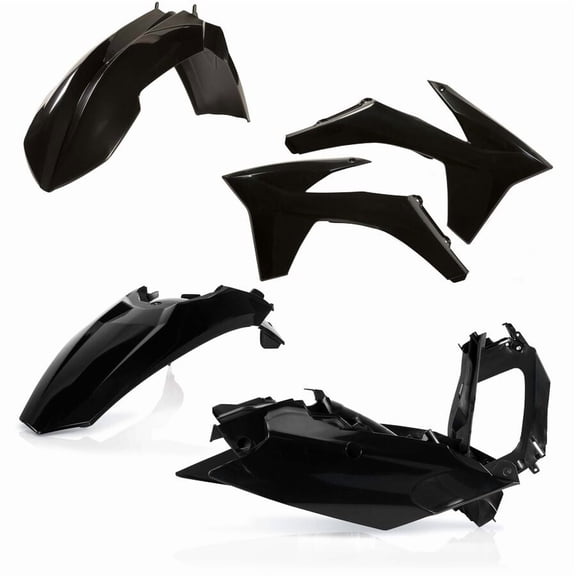 Acerbis 2205470001; Plastic Kit Blk Fits KTM