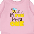 thumbnail image 3 of Inktastic It's Fun Bee-ing One Cute Bee First Birthday Baby Fleece Bodysuit, 3 of 4