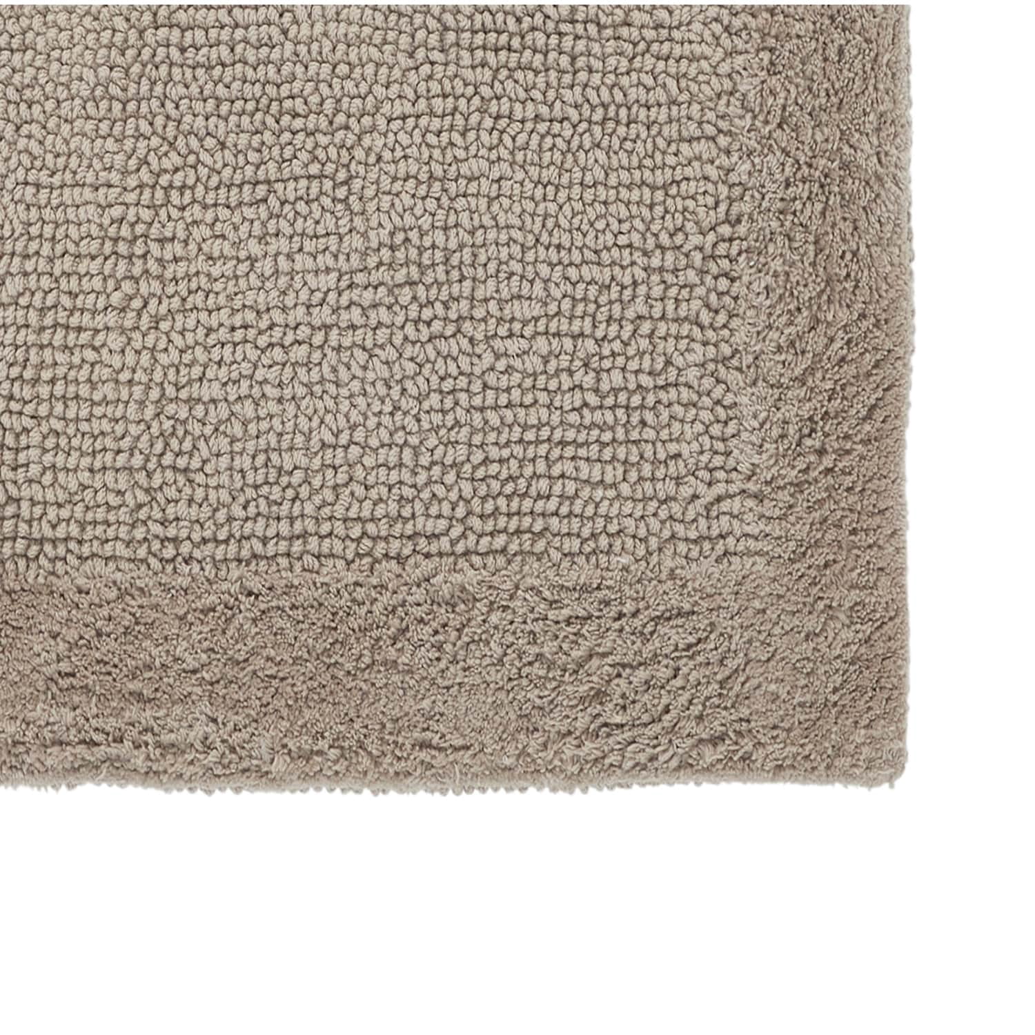 Better Trends 20"x 60" Premium Bathroom Runner Rug 100% Cotton Soft Reversible Tufted Bath Mat Water Absorbent Ideal for Easy Care in Bathroom and Shower Areas, (Beige)- Edge Collection