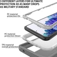 thumbnail image 4 of for Samsung Galaxy S20 FE Case,Shockproof Dropproof S20 FE 5G Phone Case,Heavy Duty Protective for Galaxy S20 FE Case 6.5 Inch (Gray/White), 4 of 14
