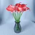 thumbnail image 2 of Artificial Flowers Kit Clearance, Ongmies Artificial Calla Flowers Wedding Bouquet Flower Decor Flower 10Pcs Home Decoration Faux Calla Lilies Flower, 2 of 4