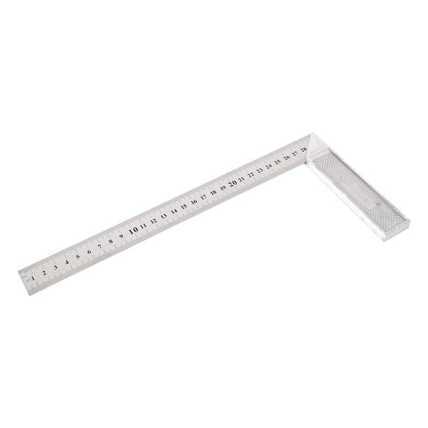 Regla de ángulo en L de aluminio de 0-300 mm, herramienta de medición