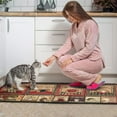 thumbnail image 4 of 2 Piece Coffee Kitchen Decor Rug Set, Home Kitchen Sink Rugs and Mats Non Skid Washable Absorbent Microfiber Kitchen Floor Carpet 17"x47"+17"x30", 4 of 6