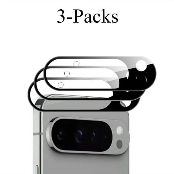 [3 Pack] Camera Lens Protector for Google Pixel 10 Pro, Tempered Glass Camera Protector Back Lens Cover Ultra HD 9H Hardness Anti-Scratch, Case Friendly, Easy to Install [No Affect on Night Shot]