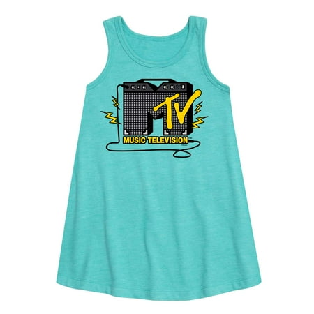 

MTV Logo - Guitar Amp - Toddler and Youth Girls A-line Dress