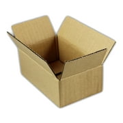 Angle View: EcoSwift Brand Premium 8x6x5 Cardboard Boxes Mailing Packing Shipping Box Corrugated Carton 23 ECT, 8"x6"x5", Brown, 125-Pack