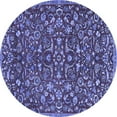 thumbnail image 1 of Ahgly Company Indoor Round Persian Blue Traditional Area Rugs, 4' Round, 1 of 4