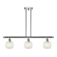 thumbnail image 4 of Innovations Lighting - White Mouchette - 3 Light Stem Hung Island In Modern, 4 of 7