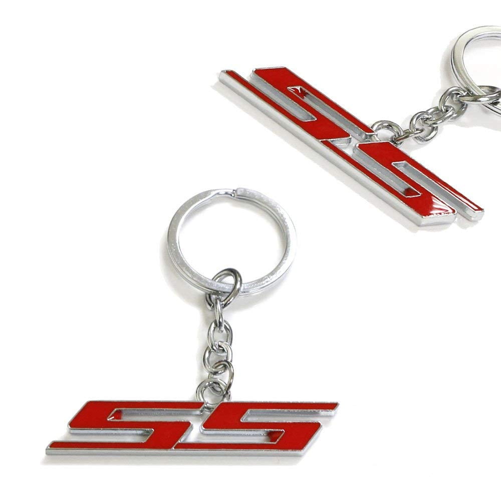 Chrome Plated Super Sport SS Key Chain Fob Ring Keychain Fit for Chevrolet Chevy 