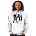 thumbnail image 2 of HOMETOWN & TOURIST Hoodies Sweat Shirts Sweatshirts Straight Outta Akron Ohio Souvenir Gift, 2 of 2