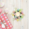 thumbnail image 6 of dajkiuy Easter Day Candle Rings 3.5inch Color Eggs and Flower Wreaths for Pillar and Taper Candles - Festive Candlesticks Centerpieces for Easter Day,Baby Shower,Birthday,Spring Dinner Table Decor, 6 of 6