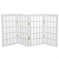thumbnail image 1 of Oriental 4 Panel Desktop Window Pane Shoji Screen in White, 1 of 1
