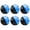 Blue, variant on MOMOJIA 6PCS Professional Baseball Practice Balls Set 74mm Light Weight Construction for Kids Training Enhances Safety Design