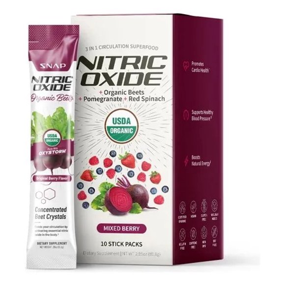 Snap supplements Nitric Oxide Organic Beets (Stick Packs) 10ct