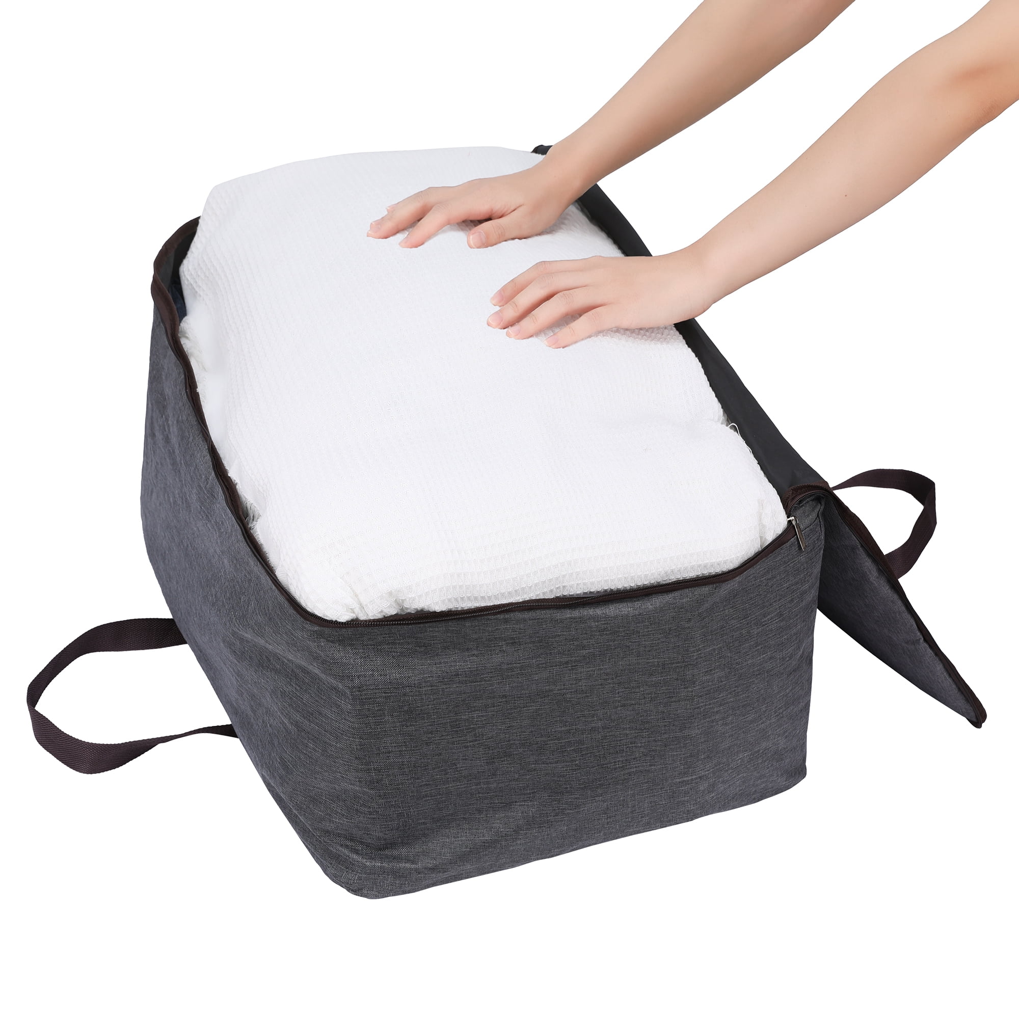 Unique Bargains 1 Pack Clothes Storage Bags Moving Bags Dark Gray 20*14*8in