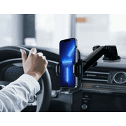 Fast Track USA Adjustable Long Neck Windshield Dashboard Car Mount, Retail Packaging with Dashboard Adhesive Pad, New 1 Count, 1 Pack