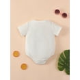 thumbnail image 3 of Genuiskids Newborn Baby Girl Easter Bunny Romper Rabbit Print Sleeveless Bodysuit Jumpsuit Infant Summer Outfits One-Piece, 3 of 8