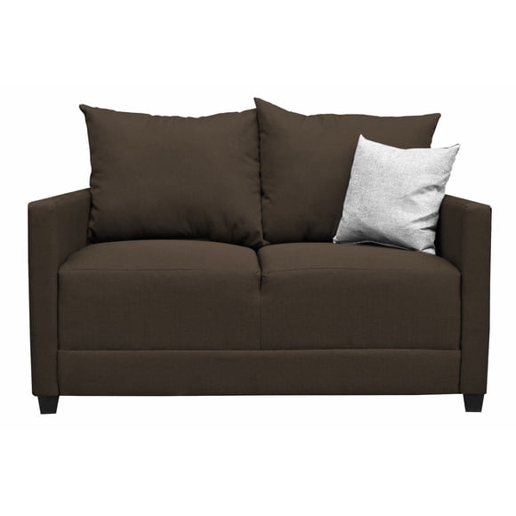 Love seat El Bazar Store Atlanta Lino Chocolate 2 plazas Modular Moderno