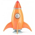 thumbnail image 2 of Cartoon-styled Rocket Wall Decal Mural by Wallmonkeys Vinyl Peel & Stick Graphic for Boys (18 in H x 16 in W), 2 of 4