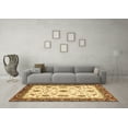 thumbnail image 3 of Ahgly Company Indoor Square Abstract Brown Modern Area Rugs, 3' Square, 3 of 4