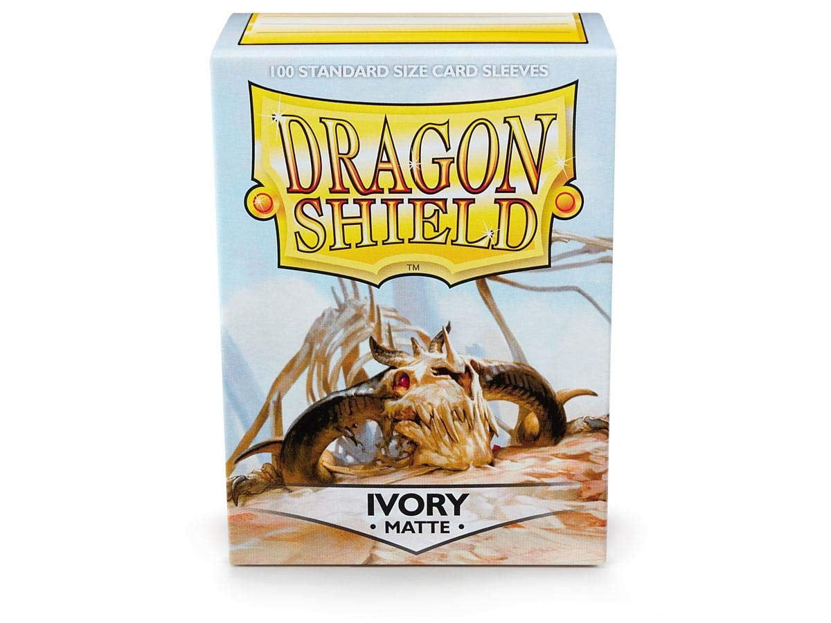 2 Packs Dragon Shield Matte Ivory Standard Size 100 ct Card Sleeves Value Bundle!