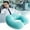 Light Blue&nbsp;LB, variant on Xecvkr U Shaped Neck Pillow Hump Design Travel Soft Breathable Microbead Support Stretch Compact Portable Ergonomic Attachment 10.2x11.4x3.9in 1pc