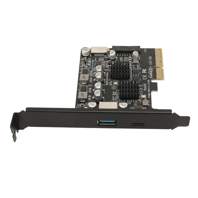 PCIe Type C Card, High Speed Stable Chip PCIe USB3.2 Card pour Ordinateur