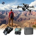 thumbnail image 2 of ESULOMP Foldable Drone with Camera HD 1080P Camera FPV Drone for Beginners Gesture Control,Obstacle Avoidance，Headless Mode ,WiFi RC Quadcopter,Cool Light, 2 of 9