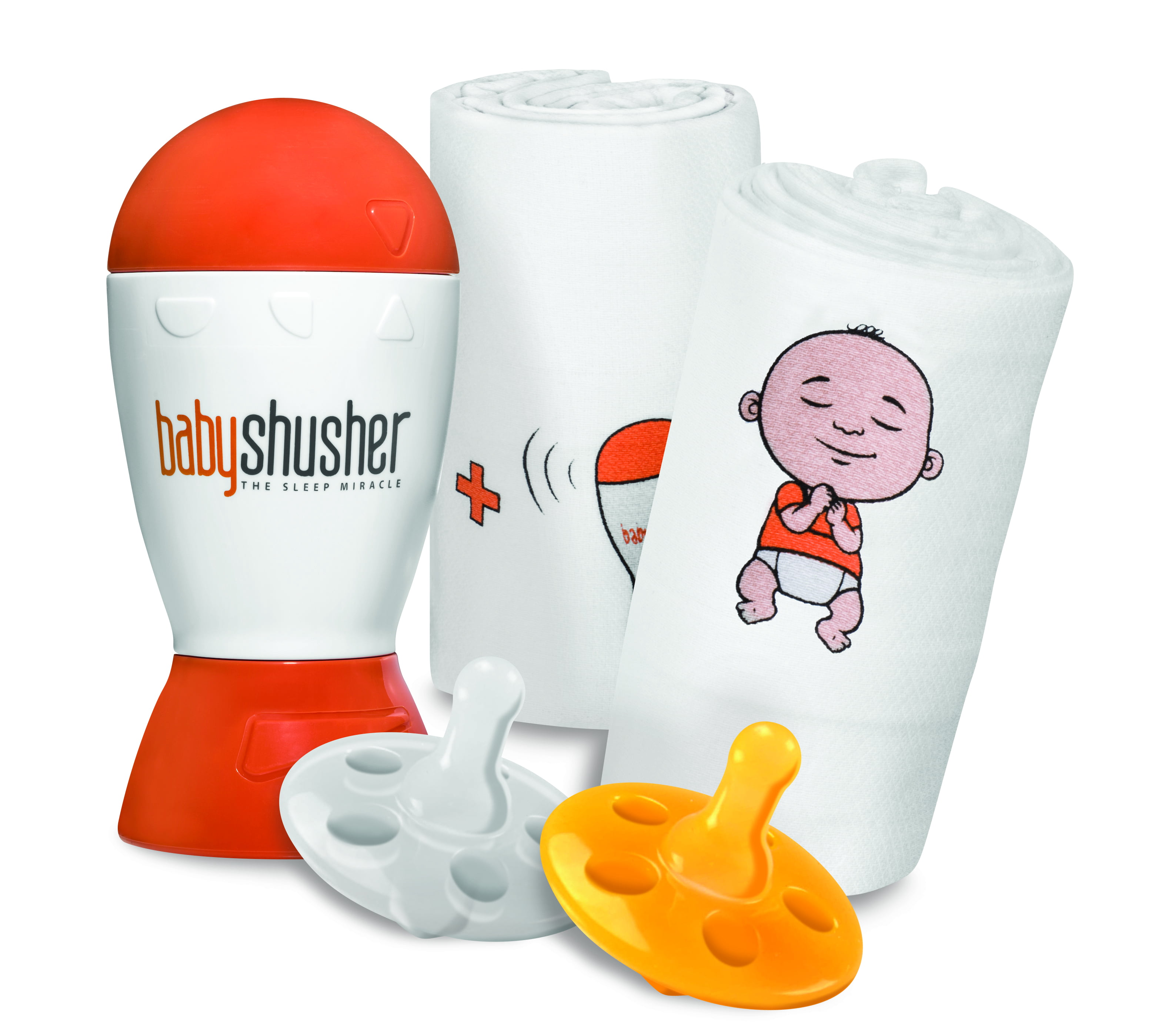 Baby Shusher Collection | Baby Shusher Sleep Sound Machine & 2 Shushie  Pacifier & 2 Muslin Swaddle Blanket | Baby Registry Newborn Essentials