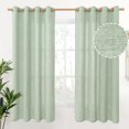 thumbnail image 1 of Cortinas YoungStex, lino, 160 x 160 cm, color verde salvia, 2 paneles, 1 of 9