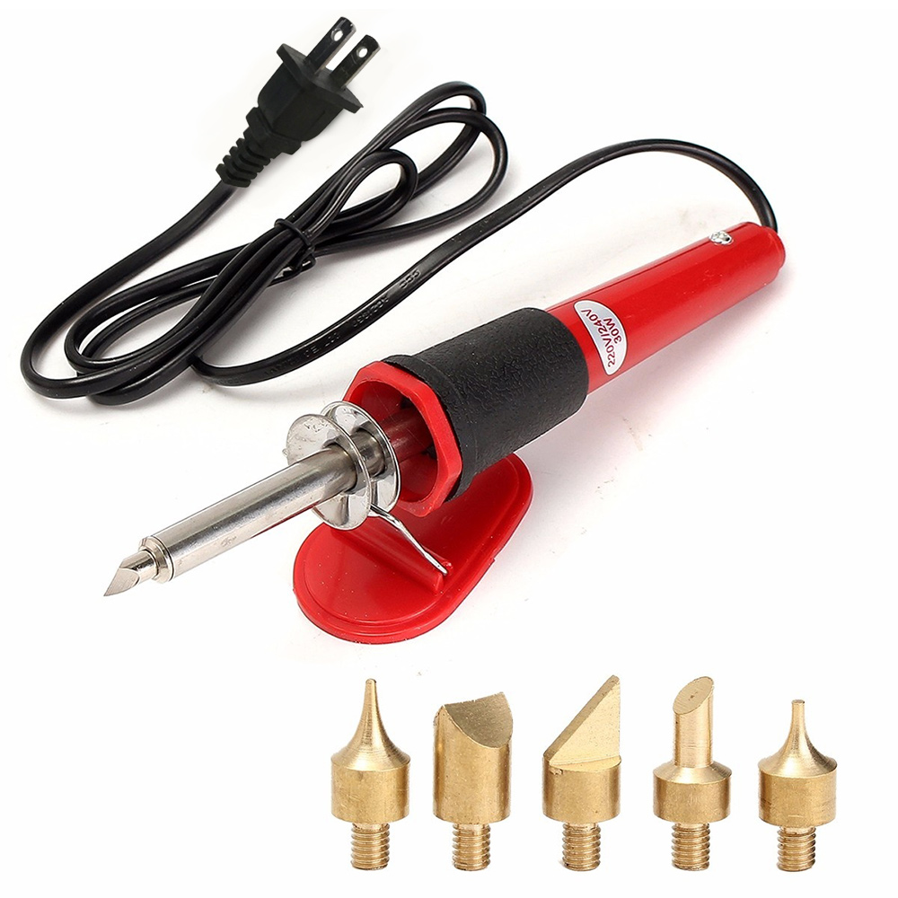 Electric Soldering Iron Wood Burning Kit Multifunction Stainless Steel