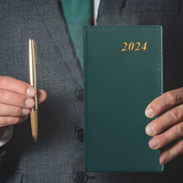 Cuaderno planificador A6 2024, planificador ligero del día del año calendario 2024 para planificación