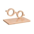 thumbnail image 3 of Madera anteojos de lentes de lentejuelas Organizador de gafas cuadradas/redondas/ovales decoración del modelo de gafas decorativas para escritorio de Redondo, 3 of 10