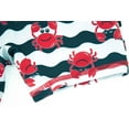 thumbnail image 4 of Boys' Swimsuit Zip Rash Guard Sun Protection Swimwear（red 12M）, 4 of 4