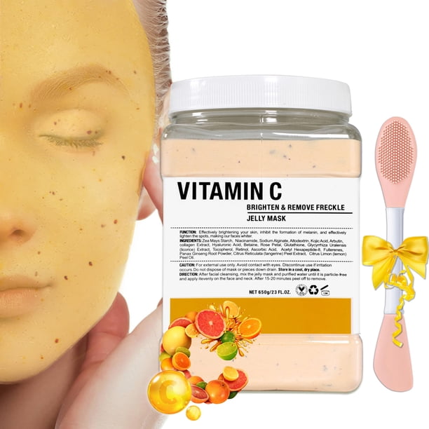 Máscara de gelatina en polvo Ouhans para rostro con vitamina C 680 ml
