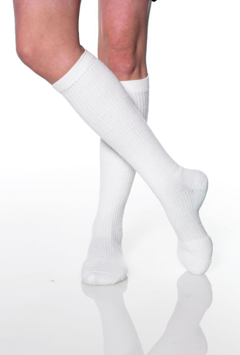 Medium Support Compression Socks with Cushion Foot & Heel Unisex, 1