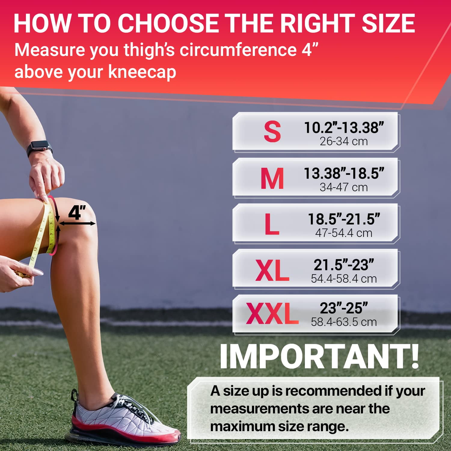 DR. BRACE Compression Knee Brace with Side Stabilizers & Patella Gel Pads, Knee Support for Knee Pain, Running & Sports, Men & Women (Sunrise, Large)