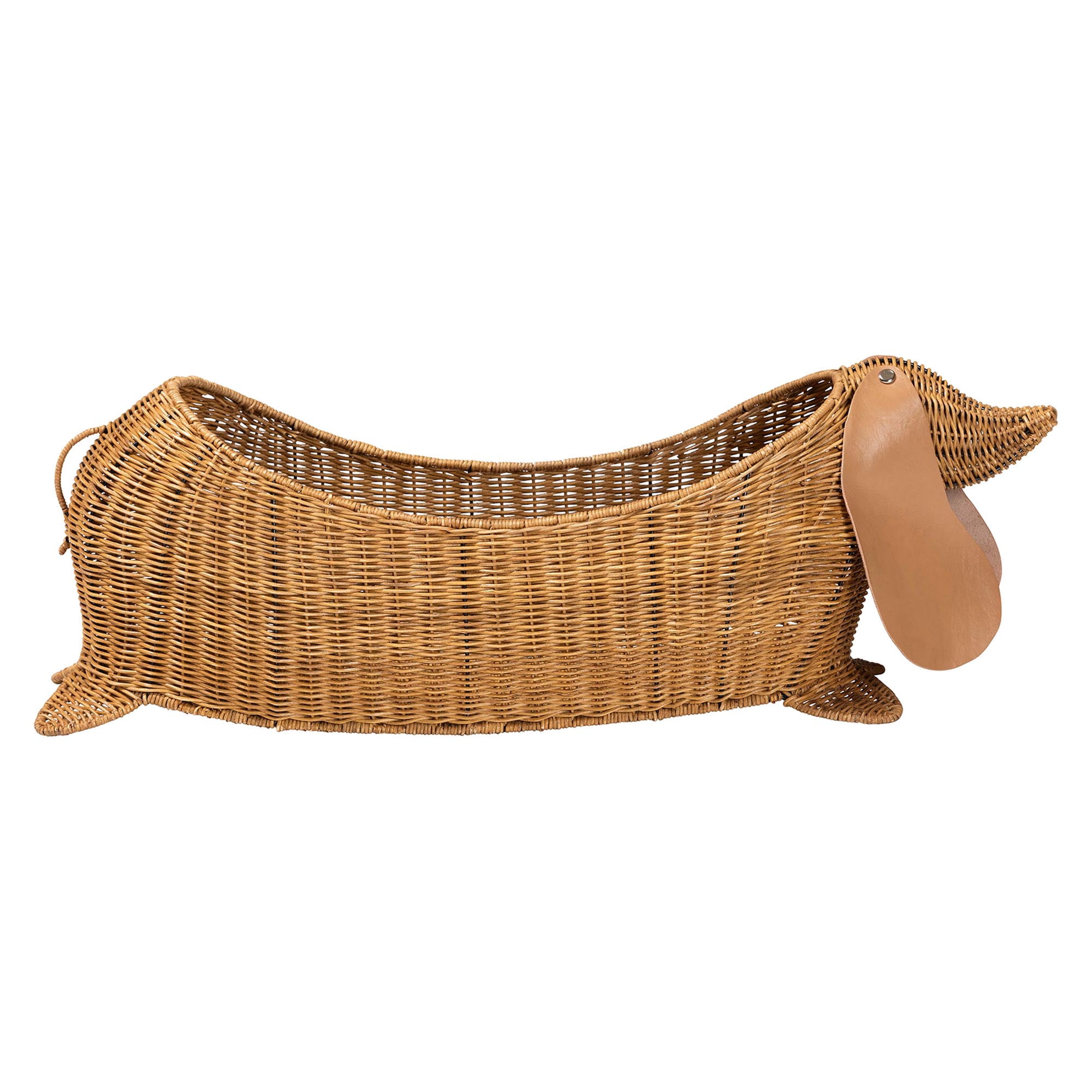 bali & pari Daffodil Boho Storage Basket, Light Honey