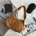thumbnail image 4 of Yucurem Vintage Canvas Messenger Bag Large Multiple Pockets Hobo Bag Crossbody Shoulder Bag for Women Men (Brown), 4 of 10