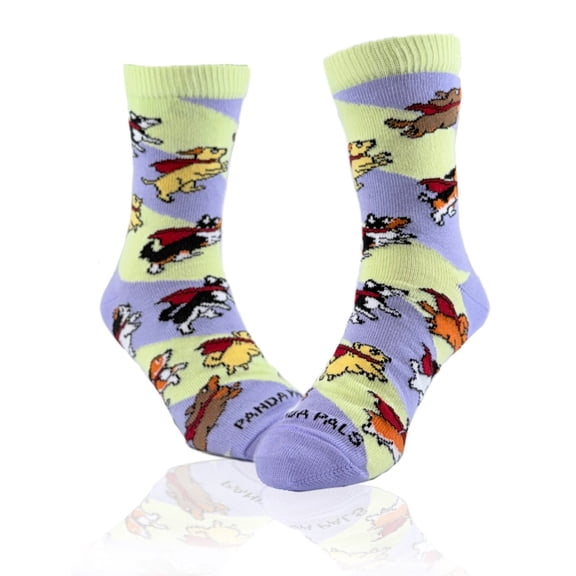 Super Dogs Socks from the Sock Panda (Ages 3-7) Size: Medium (Ages 5-7)