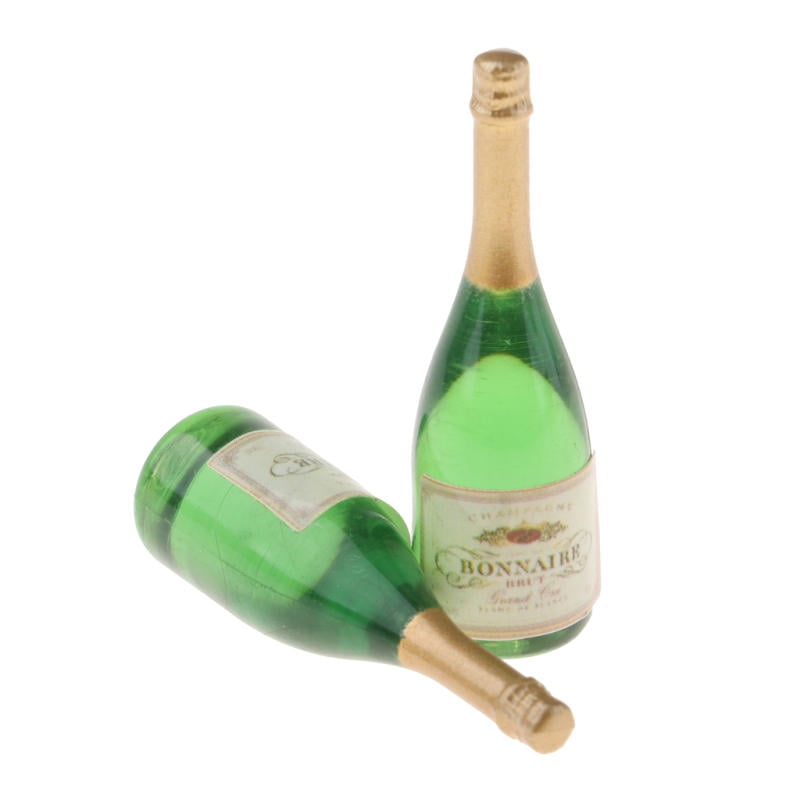 1:18 scale Champagne Bottle and glasses 