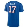 thumbnail image 3 of Men's Josh Allen Royal Buffalo Bills Icon Player Name & Number T-Shirt, 3 of 3