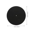 thumbnail image 2 of AURARMLET Record Mat Wool Round Protective for Vinyl Playback Enthusiasts 1Set, 2 of 6