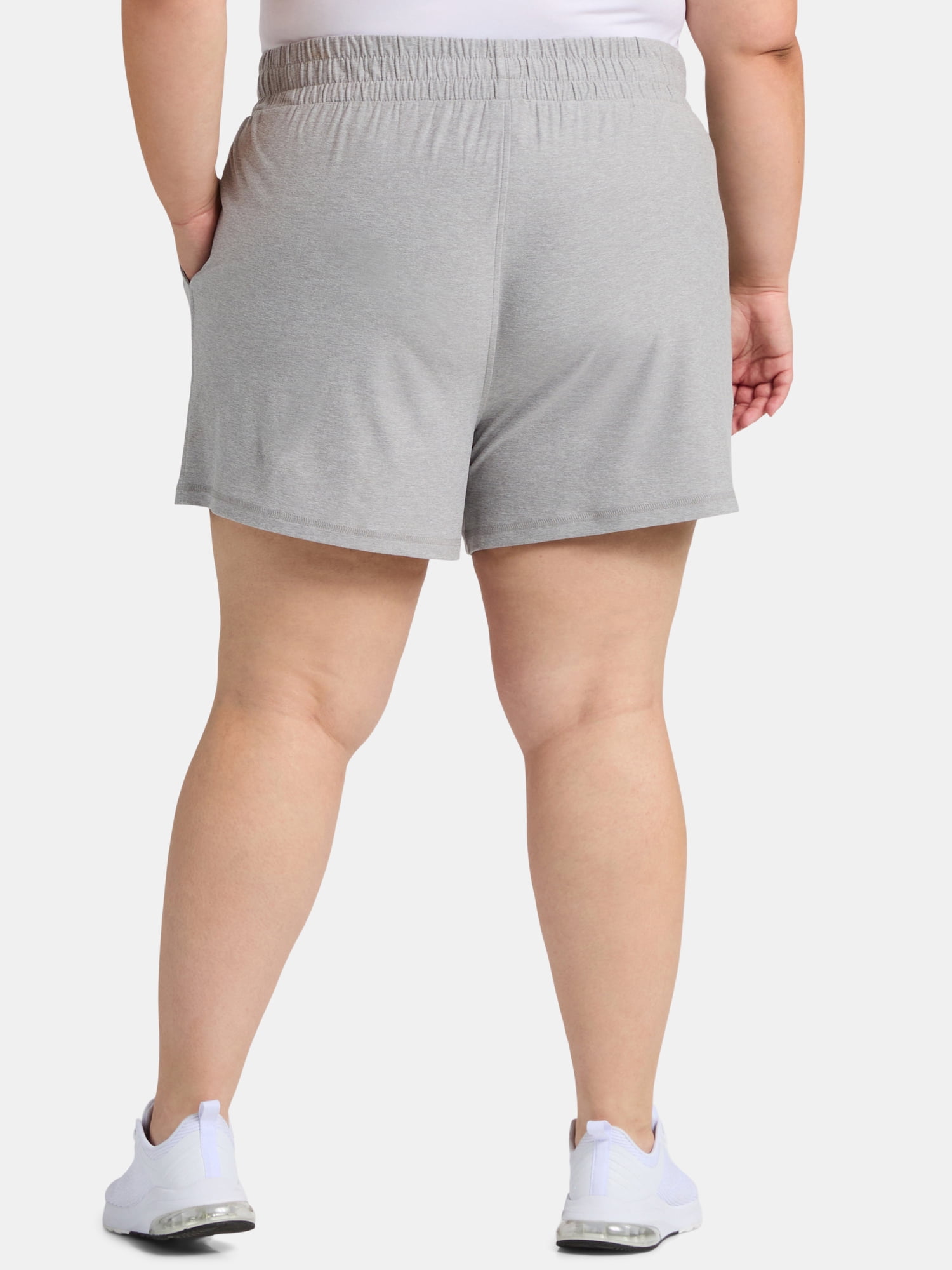 Athletic Works Women's and Women’s Plus ButterCore Soft Performance Gym Shorts, Available in 1, 2 and 5-Pack, Sizes XS-4X