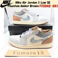thumbnail image 1 of N I-K-E A i r-Jor-dan 1 Low SE Phantom Amber Brown FZ5042-041 Men's Size, 1 of 6