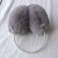 thumbnail image 2 of Winter Earmuff Soft Plush Solid Color Faux Pearl Fluffy Ear Muff Ear Warmer, 2 of 4